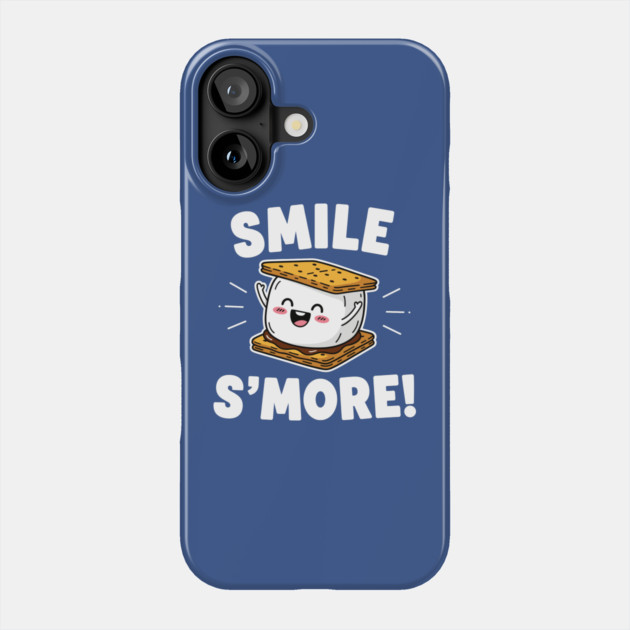 Smile S'more Funny Camping Treat Phone Case by enrynz