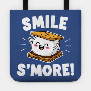 Smile S'more Funny Camping Treat Tote
