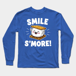Smile S'more Funny Camping Treat Long Sleeve T-Shirt