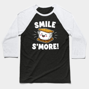 Smile S'more Funny Camping Treat Baseball T-Shirt