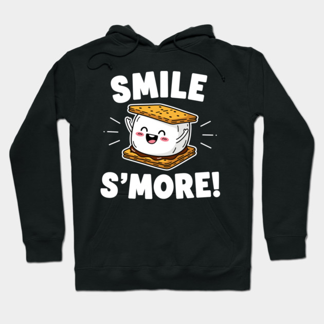 Smile S'more Funny Camping Treat Hoodie by enrynz
