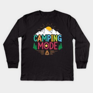 Camping Mode Kids Long Sleeve T-Shirt