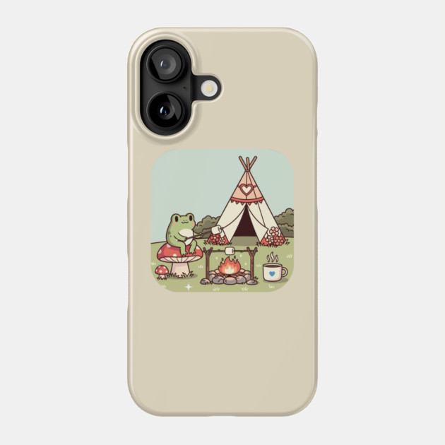 Cozy Camping Frog Phone Case by enrynz