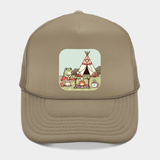 Cozy Camping Frog by enrynz