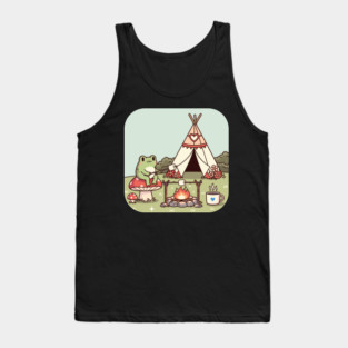 Cozy Camping Frog Tank Top