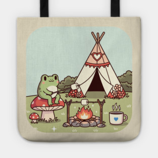 Cozy Camping Frog Tote