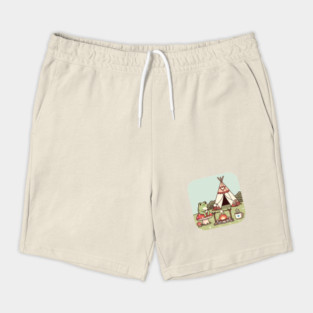 Cozy Camping Frog Shorts