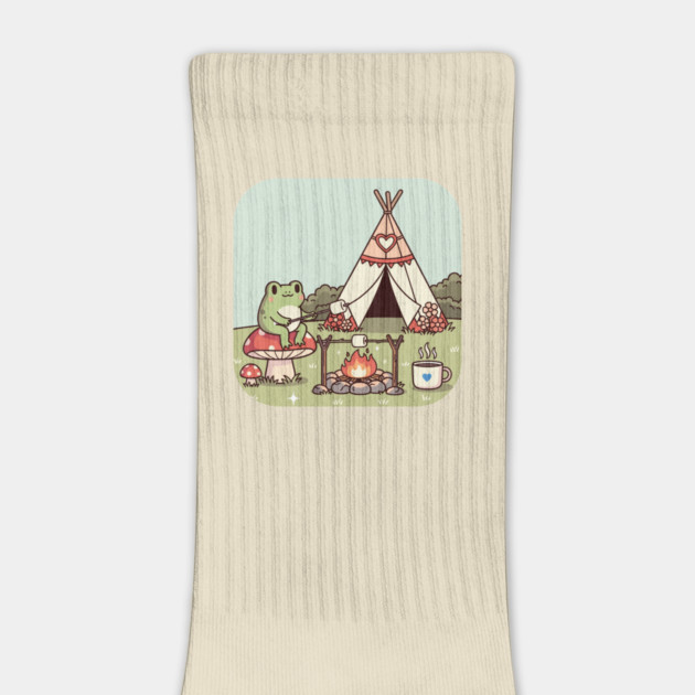 Cozy Camping Frog by enrynz