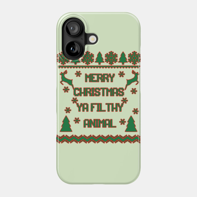 Merry Christmas Ya Filthy Animal Home Alone Phone Case by casualteesinc