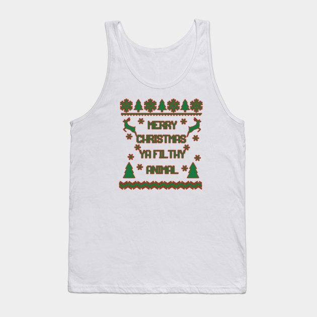 Merry Christmas Ya Filthy Animal Home Alone Tank Top by casualteesinc