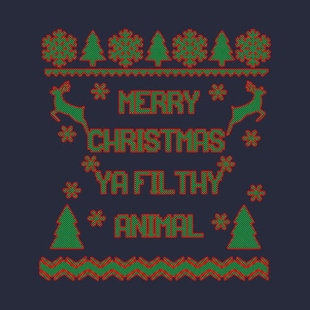 Merry Christmas Ya Filthy Animal Home Alone by casualteesinc