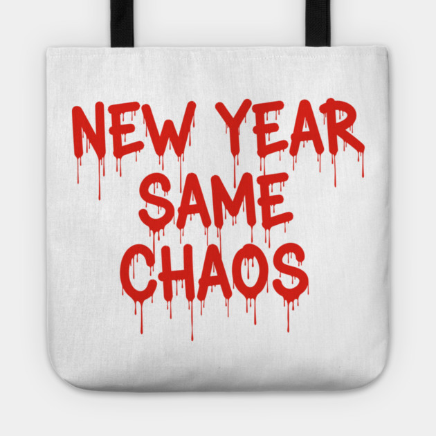 New Year Chaos Tote by enrynz