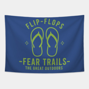 Flip Flops Fear Trails Tapestry