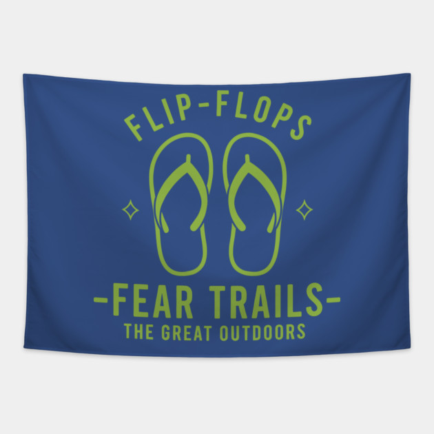 Flip Flops Fear Trails Tapestry by enrynz