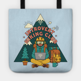 Introvert Hiking Club Tote