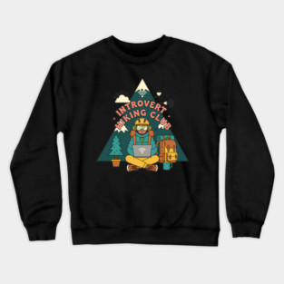 Introvert Hiking Club Crewneck Sweatshirt