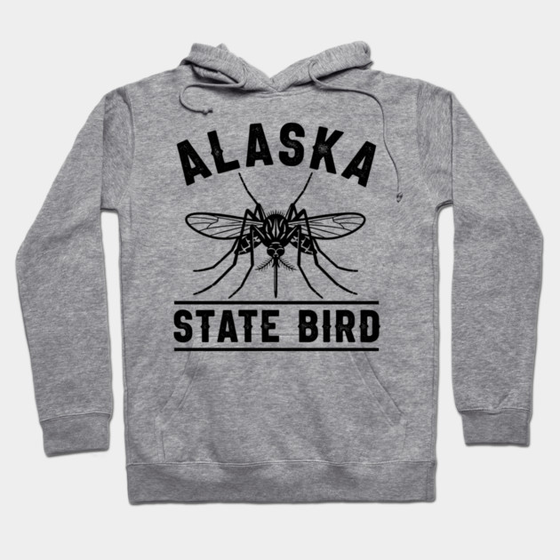 Alaska State Bird Mosquito Hoodie by enrynz