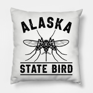 Alaska State Bird Mosquito Pillow