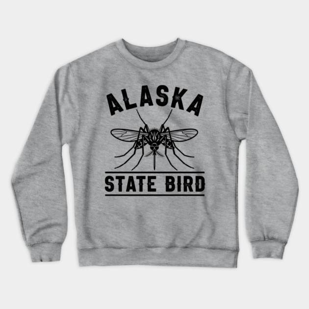 Alaska State Bird Mosquito Crewneck Sweatshirt by enrynz