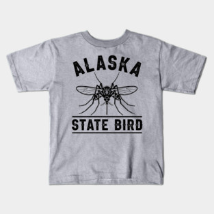 Alaska State Bird Mosquito Kids T-Shirt