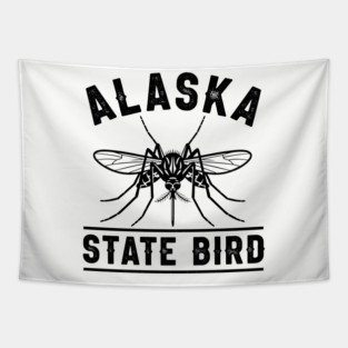 Alaska State Bird Mosquito Tapestry