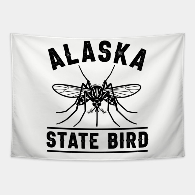 Alaska State Bird Mosquito Tapestry by enrynz
