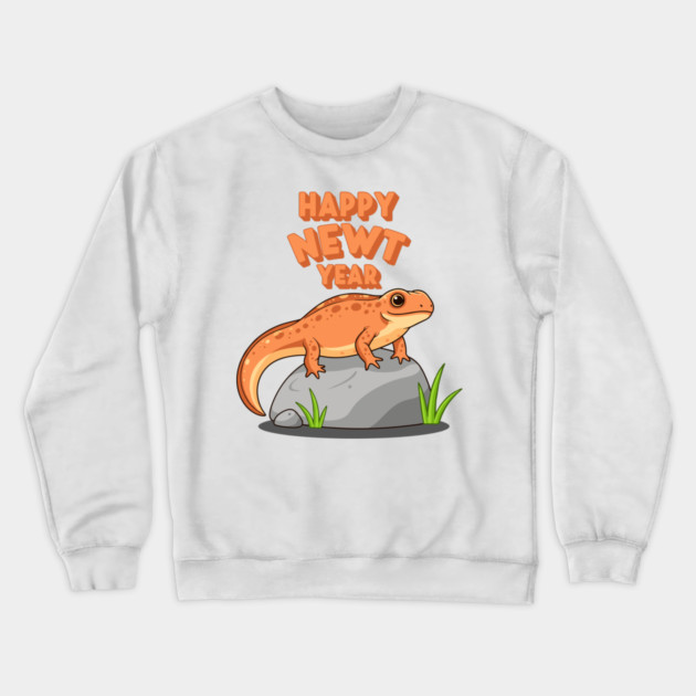 Happy Newt Year Crewneck Sweatshirt by enrynz