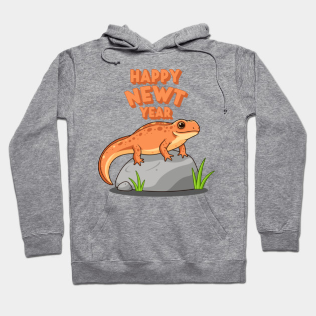 Happy Newt Year Hoodie by enrynz