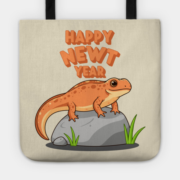 Happy Newt Year Tote by enrynz