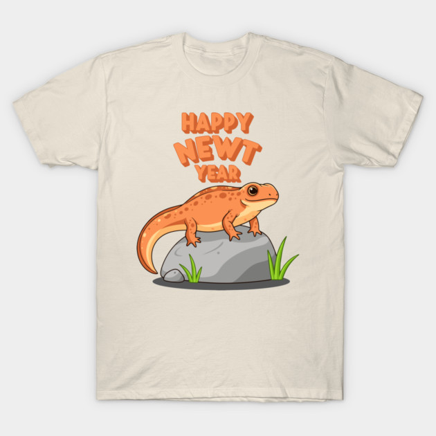Happy Newt Year T-Shirt by enrynz