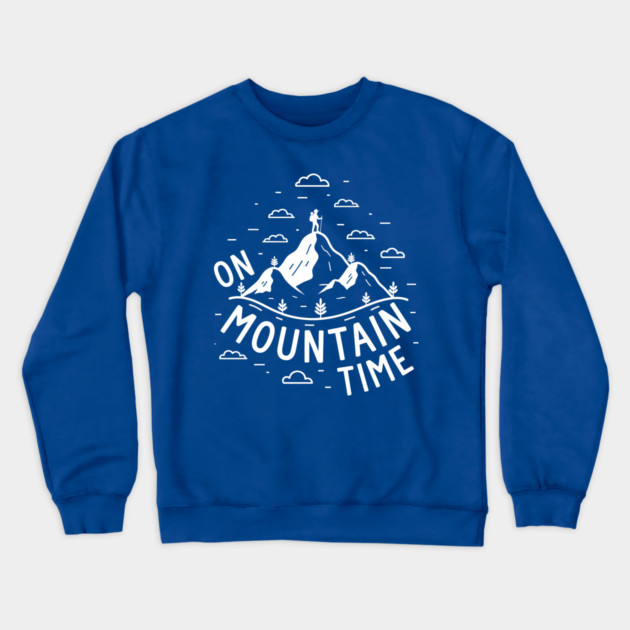 On Mountain Time Crewneck Sweatshirt by enrynz