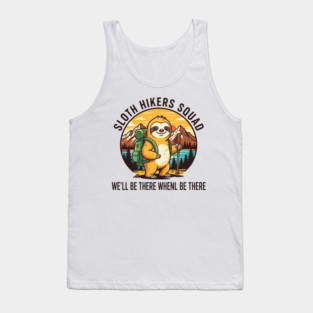 Sloth Hikers Squad Tank Top