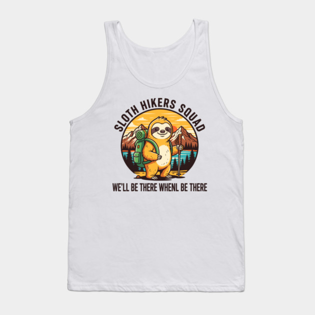 Sloth Hikers Squad Tank Top by enrynz