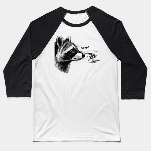 Boop the Raccoon Baseball T-Shirt by enrynz