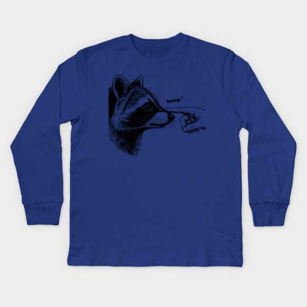 Boop the Raccoon Kids Long Sleeve T-Shirt by enrynz