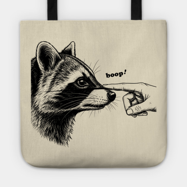 Boop the Raccoon Tote by enrynz