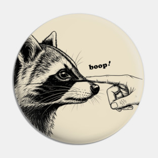Boop the Raccoon Pin