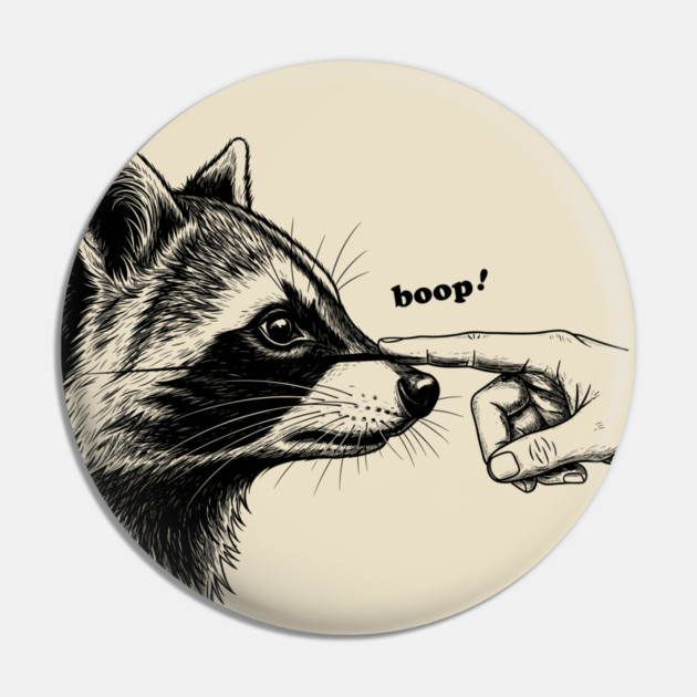 Boop the Raccoon Pin by enrynz