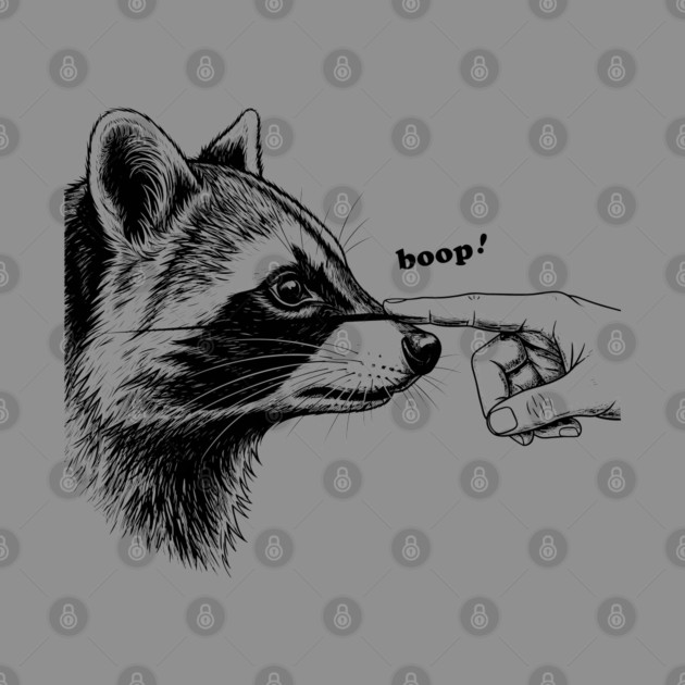 Boop the Raccoon by enrynz