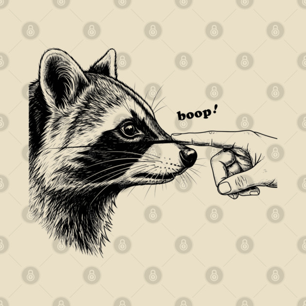 Boop the Raccoon by enrynz