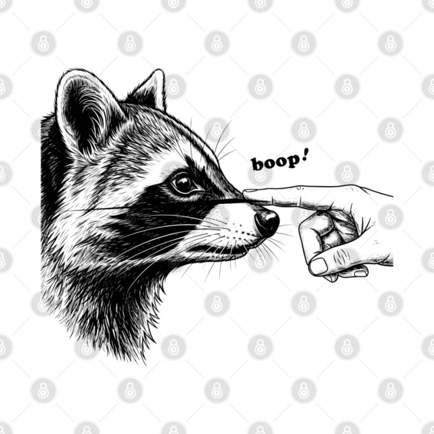 Boop the Raccoon by enrynz