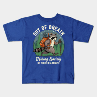 Out of Breath Hiking Society Kids T-Shirt