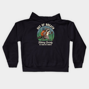 Out of Breath Hiking Society Kids Hoodie
