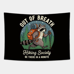 Out of Breath Hiking Society Tapestry