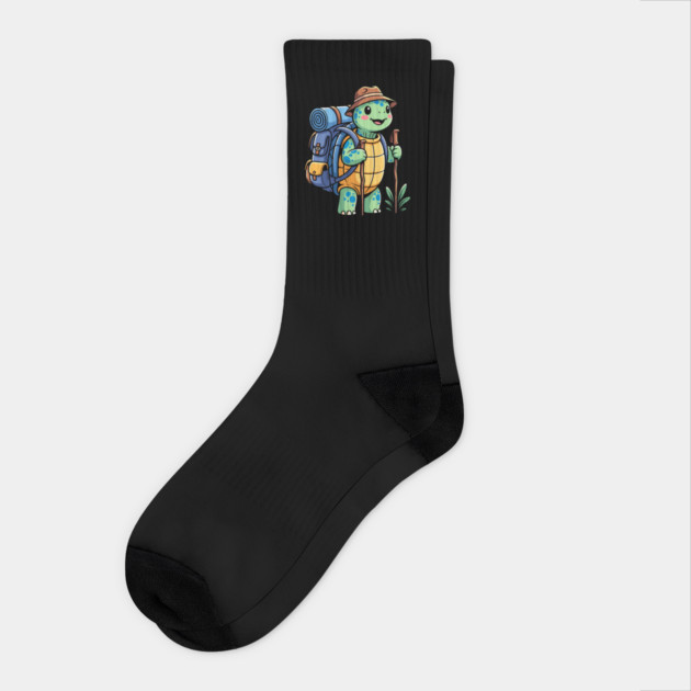 Turtle Trekking Adventure Socks by enrynz