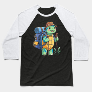 Turtle Trekking Adventure Baseball T-Shirt