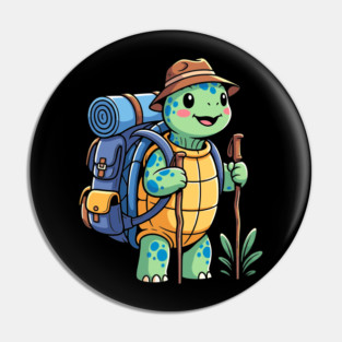 Turtle Trekking Adventure Pin
