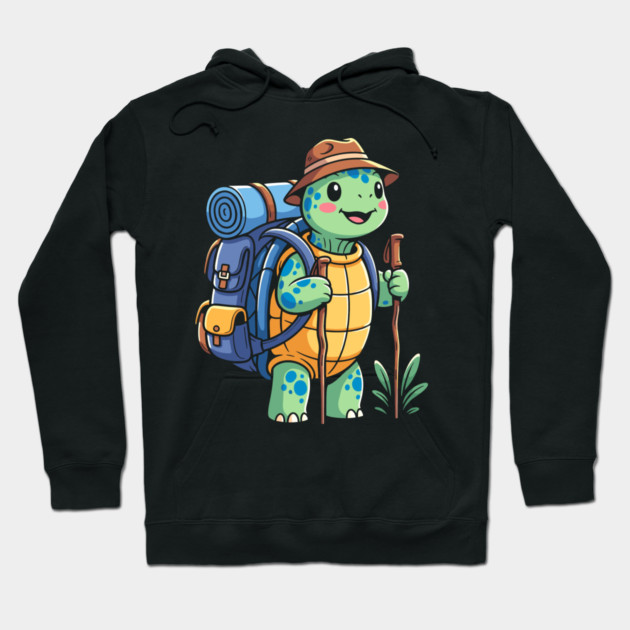 Turtle Trekking Adventure Hoodie by enrynz