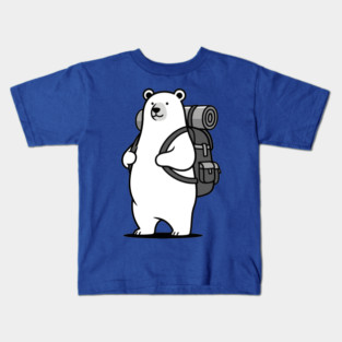 Adventurous Polar Bear Explorer Kids T-Shirt
