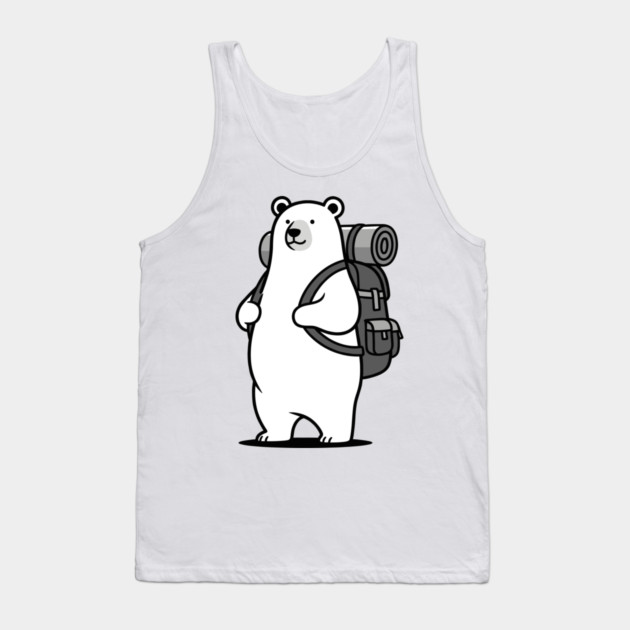 Adventurous Polar Bear Explorer Tank Top by enrynz